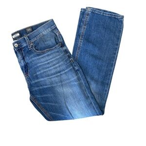 BKE Jake Straight Leg Jeans Men’s 36x36 Medium Wash Stretch Denim Buckle Jeans